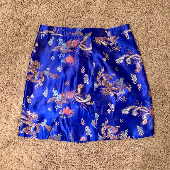 Dresses & Skirts - Unique royal blue oriental inspired skirt Dresses & Skirts - Unique royal blue oriental inspired skirt